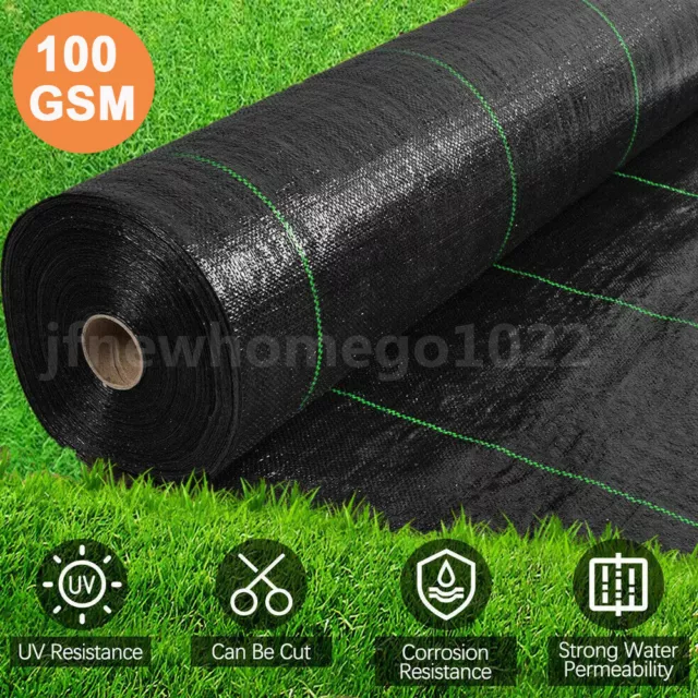 Heavy Duty Weed Control Fabric Membrane Garden Ground Cover Weed Mat Landscape