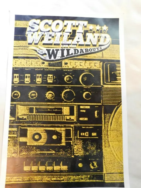 Scott Weiland and the Wildabouts 11x14  Poster 2015 Limited edition 186/250 S2