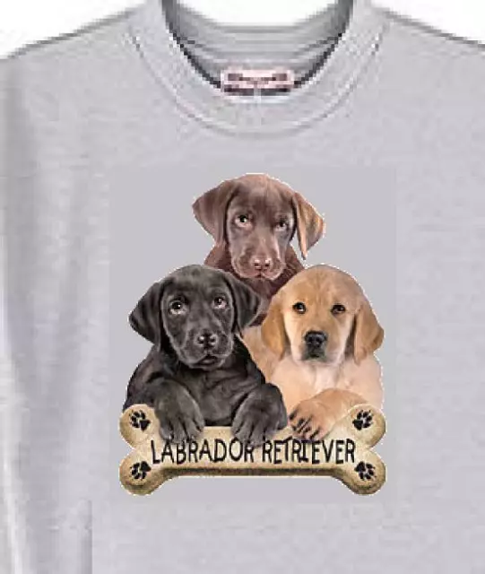 Dog T Shirt Men Women -- Labrador Retriever Dog Bone - Also Sweatshirt Available