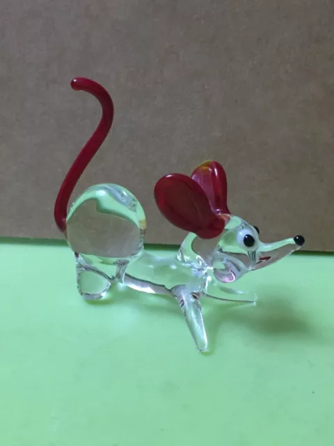 Murano Glass,Lauscha,Bimini Glass;Glass Mouse,Rat Figure,Mouse Ornament,Rat