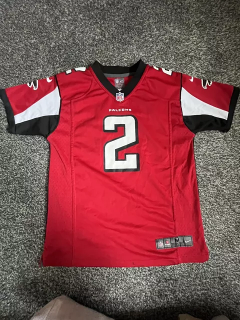 Nike Red NFL Atlanta Falcons Matt Ryan #2 Football Home Jersey Youth Boys Size M