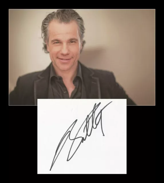 Bruno Pelletier - Chanteur québécois - Carte signée en personne + Photos - 90s