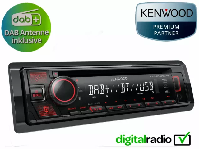 Kenwood Autoradio KMM-BT408DAB Digital Media Receiver mit