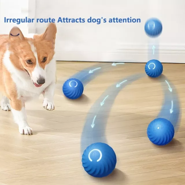 Bouncing Rolling Self-moving Balls USB Rechargeable Electric Dog Ball  Dog