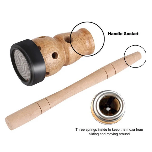 moxa stick durable utility wooden effective healing box for moxibustion moxa  WS