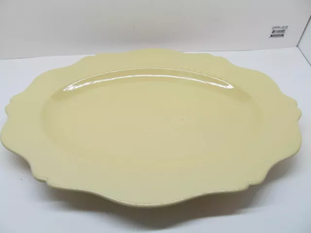 Gail Pittman Hospitality Collection Butter Yellow Serving Platter 17"