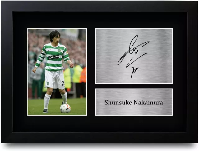 Shunsuke Nakamura Signed Printed Autograph A4 Photo Gift For a Celtic Supporter