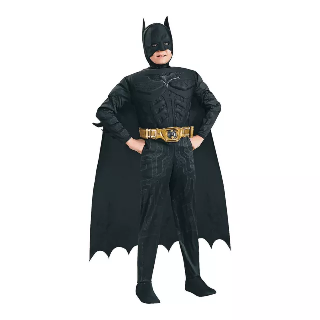 Boy's Deluxe Muscle Chest Dark Knight Batman Costume - Medium - Apparel