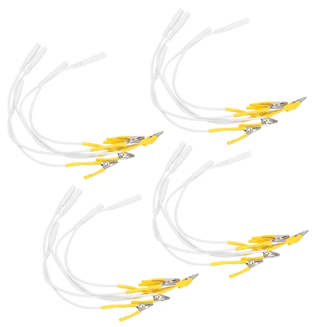 20 Pcs/sac TENS Fil Câble Petits Clips Fils De Plomb Connecteurs De Câble De 2