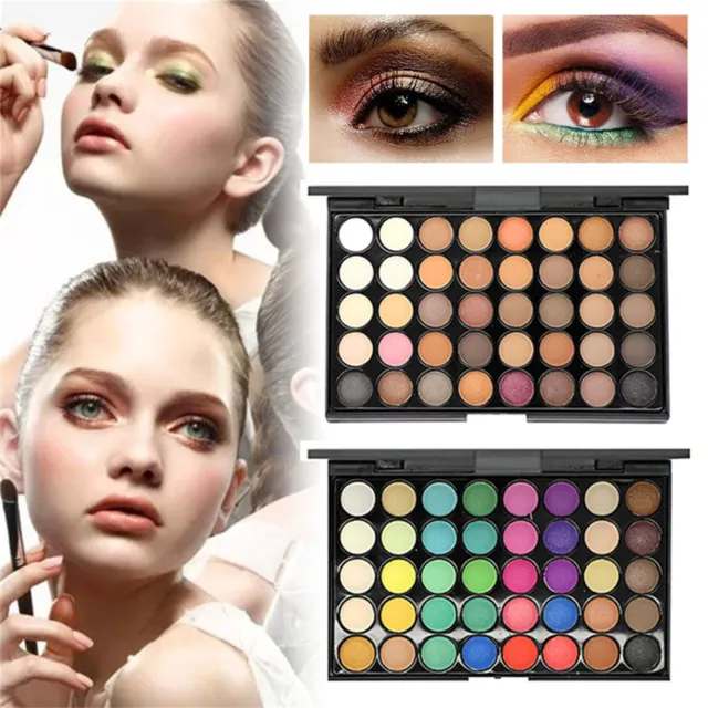 40 Colors Fantasy Eyeshadow Makeup Palette High Pigmented Shimmer Matte Colorful