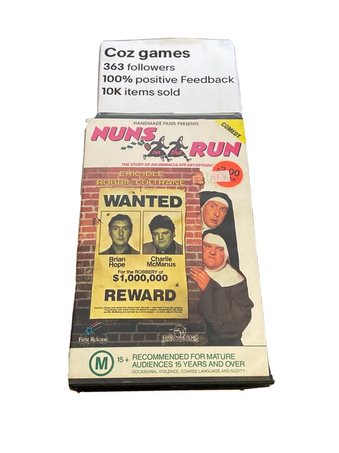 Nuns On The Run - Eric Idle Robbie Coltrane  Vhs Video Ex-Rental Comedy