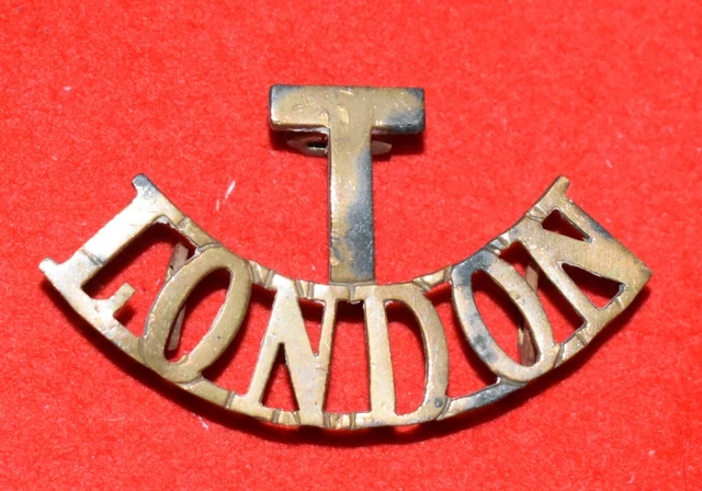 British Army. The London Regiment Genuine Shoulder Title