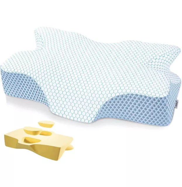 Anvo Memory Foam Pillows Neck Pillows for Pain Relief Sleeping Cervical Pillows