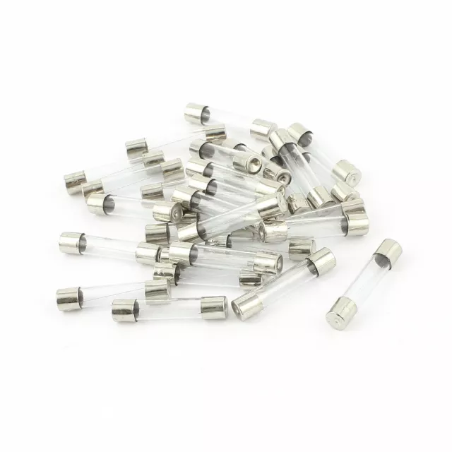30pcs Coup Rapide Bas Capacité De Coupure Tube En Verre Fusible 6x30mm 3A 250V
