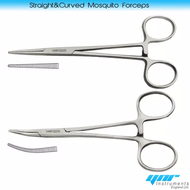 Premium Mosquito Hemostat Locking Forceps Straight 12.5cm Artery Surgical Clamp