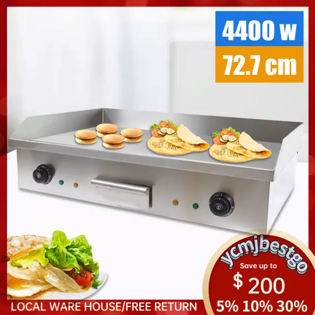 29" 3000W Commercial Electric Countertop Griddle Flat Top Grill Hot Plate BBQ