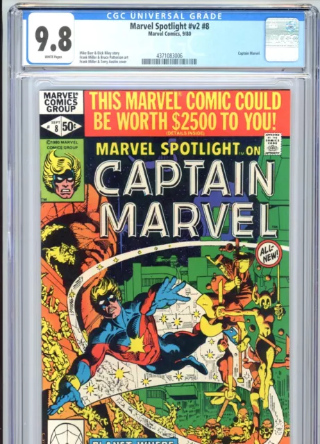 Marvel Spotlight v2 #8 CGC 9.8 WP Frank Miller Cover & Art Marvel Comics 1980