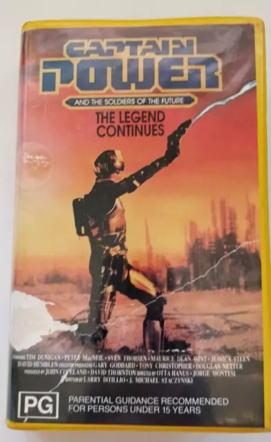 Captain Power The Legend Continues - Rare  VHS - Very rare release