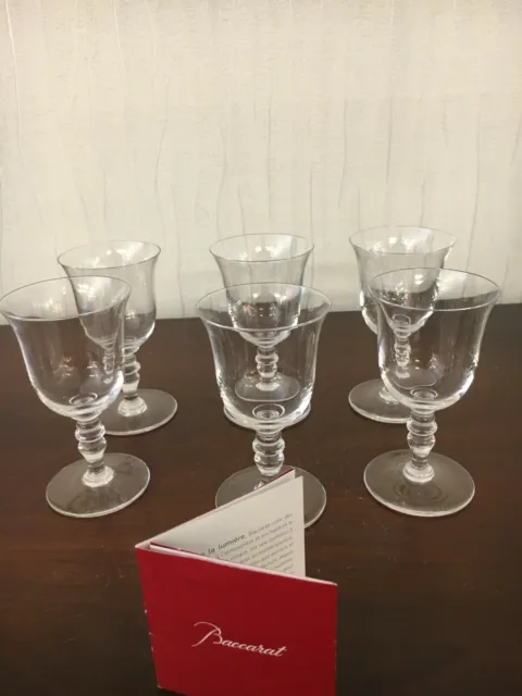 40 verres à vin rouge service Vence  en cristal de Baccarat (prix à la pièce)