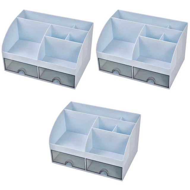 3 piezas organizador de mesa organizador de interior cajones tipo caja de almacenamiento