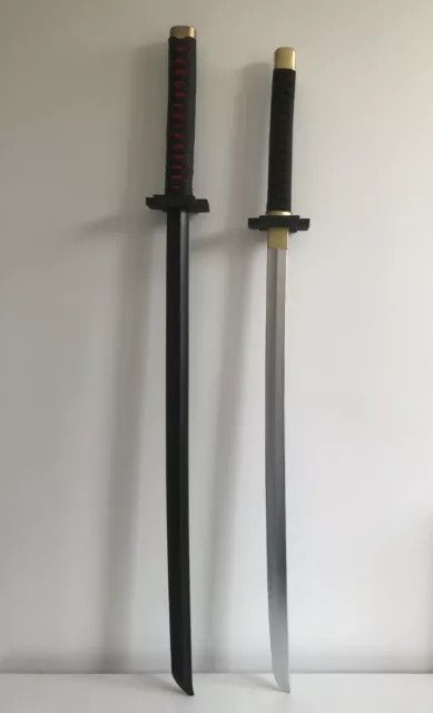 UK Seller Bleach Ichigo Kurosaki's Bankai Cosplay Foam Sword Replica Siver/Black