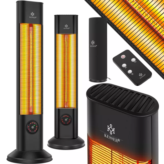 RETOURE Standheizstrahler Heizstrahler Infrarotstrahler Terrassenstrahler 2000W