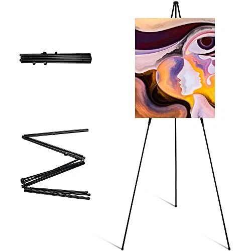 ARTIFY 63" Instant Display Sign Easel Stand, Tripod for Wedding Sign, Posters,