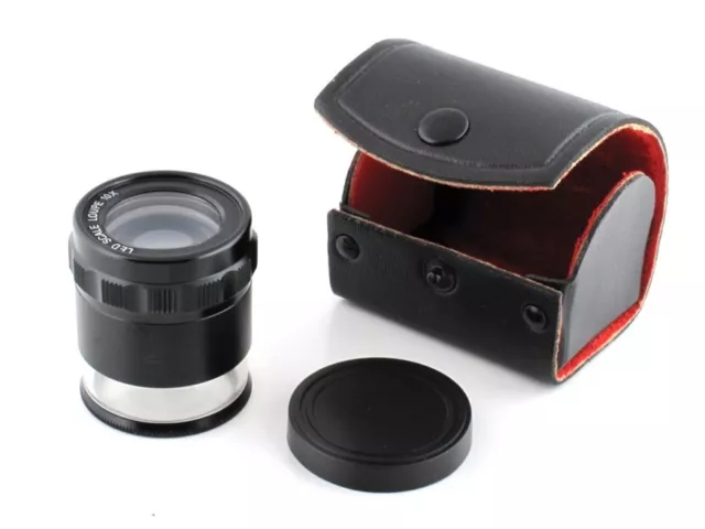 Achromatische Messlupe 10fach mit LED Beleuchtung inkl.Tasche Achromatische Messlupe 10fach mit LED Beleuchtung inkl.Tasche