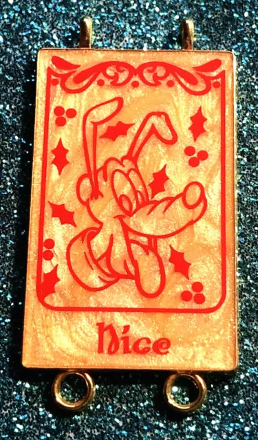 Disney Wdw 2012 Santa Mickeys Naughty & Nice List Pluto Le 1000 Christmas Pin