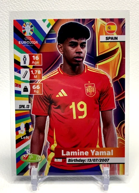 LAMINE YAMAL 2024 Topps UEFA Club Jade Edition Nouvel An Orange Rookie