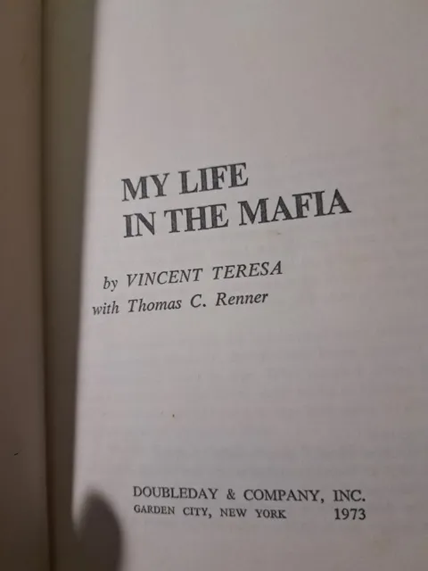 MY LIFE IN THE MAFIA - Vincent Teresa 1st Edition  Hardcover True Crime Mob
