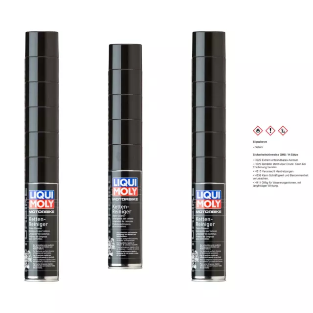 17x Liqui Moly Motorbike Ketten Reiniger Motorrad Racing Kettenspray 500 ml