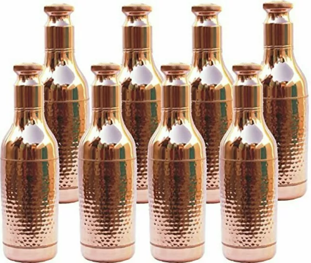 8XHammered Design Botella de champán de cobre hecha a mano Beneficios para...
