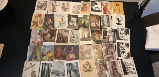Konvolut 40 alte Ansichtskarten. Vor und Nachkriegszeit.