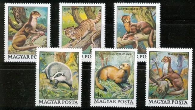 HUNGARY - 1979. Wildlife Protection (Animals)Cpl.Set  MNH! Mi 3384-3389