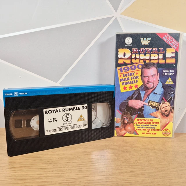 VINTAGE WWF ROYAL Rumble 90 1992 Silver Vision Wrestling PG VHS Video ...