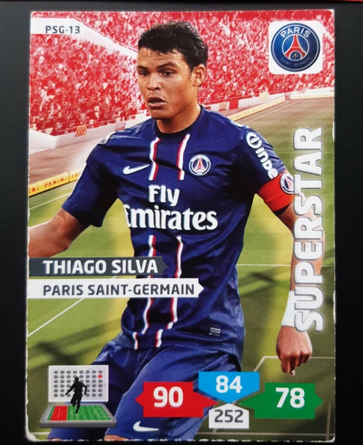 Carte Joueur PSG - Thiago Silva - Saison 2014/2015 Paris Saint-Germain