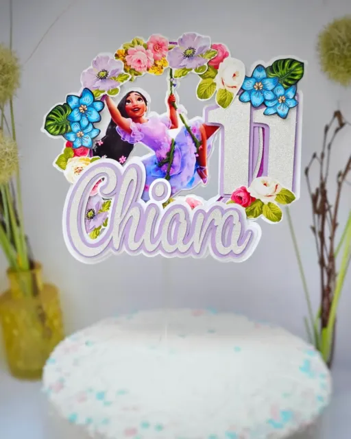 Personalisierte Encanto Isabella CakeTopper  Kuchendeko Tortenfigur mit Name