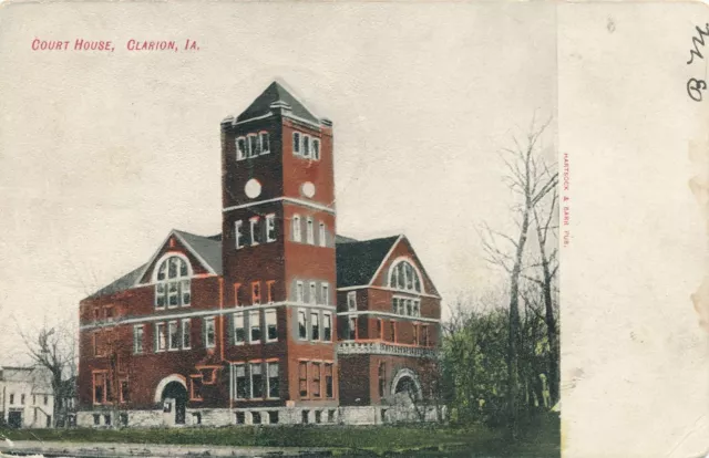 CLARION IA - Court House - udb - 1907