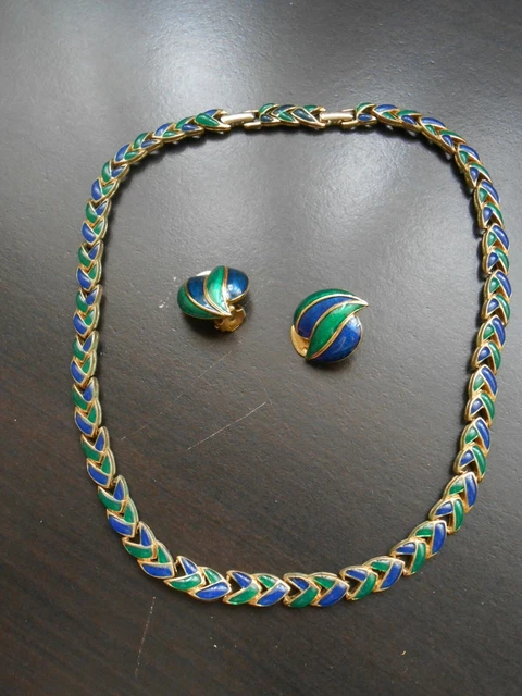 Parure De Bijoux Vintage Dorée - Collier Et Bracelet Manchette - Style Rétro élégant