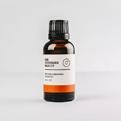 The Groomed Man, Orange Geranium beard oil, huile pour barbe 30ml