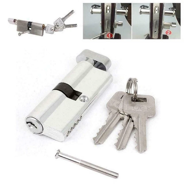 thumbnail image 2 of SecEuro Euro PVC Door Lock Cylinder With Thumb Turn - 55/45mm - Anti-Drill Pick Bump Snap 2 of 5
