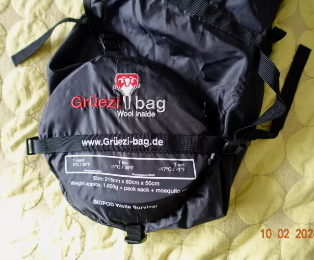 Schlafsack Grüezi Bag Biopod Wolle Survival