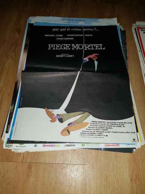 AFFICHE DE CINÉMA d'époque du film PIEGE MORTEL de 1982 (40x60cm) EUR