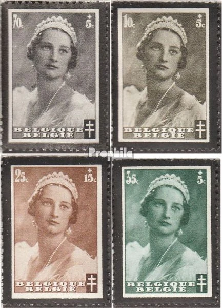 Belgique 407-410 neuf 1935 astrid