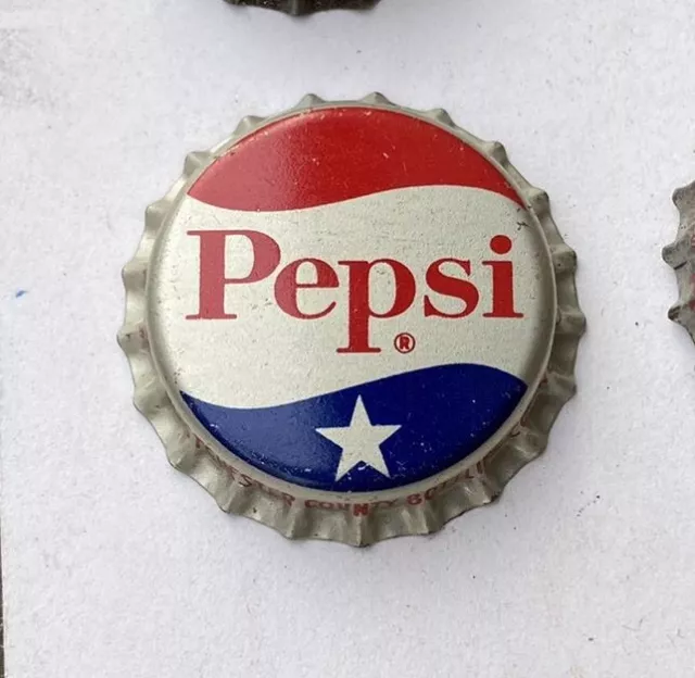 Pepsi cola SODA crown bottle cap top cork acl cone flat label MT VERNON promo