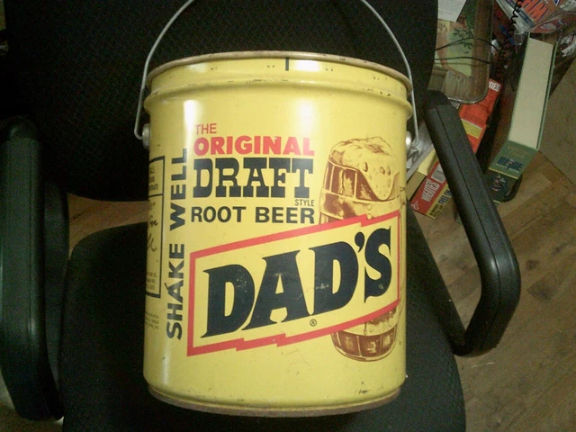 Vintage Dad's Root Beer Concentrate/ 5 Gal. Metal Tin