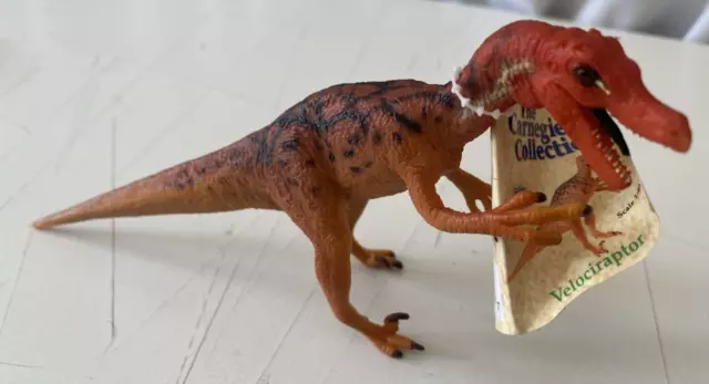 AE614 Safari Carnegie Museum Velociraptor Dinosaur Figure Toy Model VG BNWT