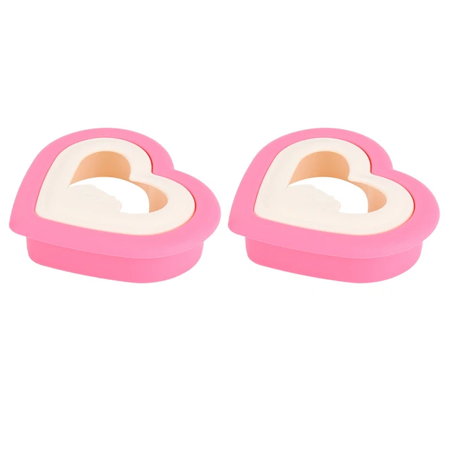 2 pz stampo per pane a forma di cuore macchina per biscotti stampo per pane nuovo✿