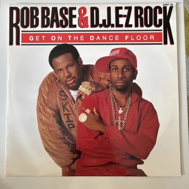 Rob Base & DJ EZ Rock-Get On The Dance Floor Vinyl 12" Vinyl .Supreme SUPET 139.